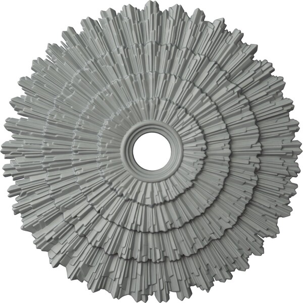 Ekena Millwork Eryn Ceiling Medallion (Fits Canopies up to 4"), 24 3/4"OD x 3 1/4"ID x 1 7/8"P, Primed White CM24EN - main